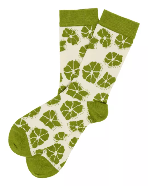 TRANQUILLO - Chaussettes GOLDEN CYPRESS en coton bio à motif