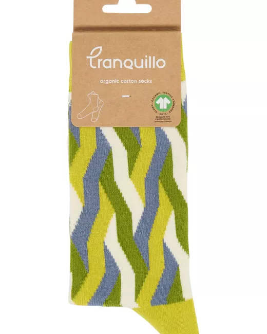 TRANQUILLO - Chaussettes CITRONELLE en coton bio à motif