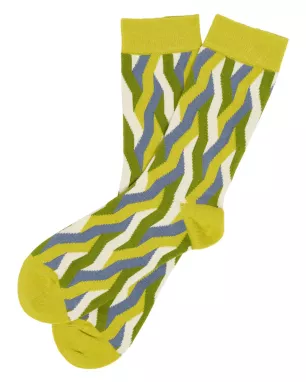 Organic cotton patterned socks GOLDEN CYPRESS