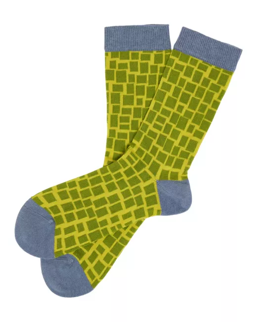 TRANQUILLO - Chaussettes SMOKE en coton bio à motif
