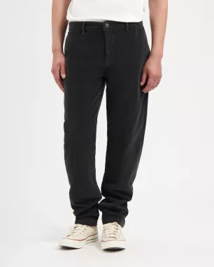 KUYICHI - Pantalon chino taupe en velours côtelé DARREN KUYICHI - Pantalon chino taupe en velours côtelé DARREN