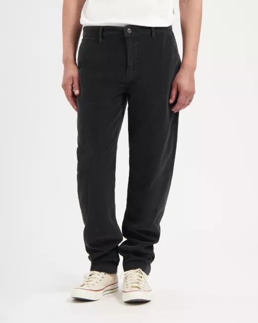 KUYICHI - Pantalon chino taupe en velours côtelé DARREN