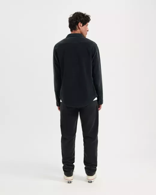 KUYICHI - Pantalon chino taupe en velours côtelé DARREN