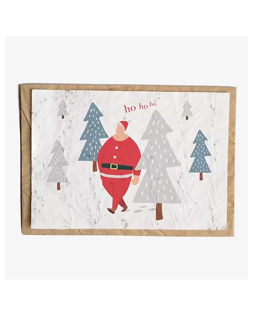 Growing paper – Carte ensemencée – Père Noël
