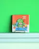Handcrafted decorative ceramic tiles 10x10cm