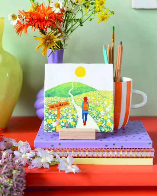 Handcrafted decorative ceramic tiles 10x10cm