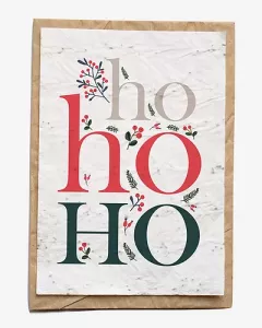 Carte ensemencée – Ho ho ho Carte ensemencée – Ho ho ho