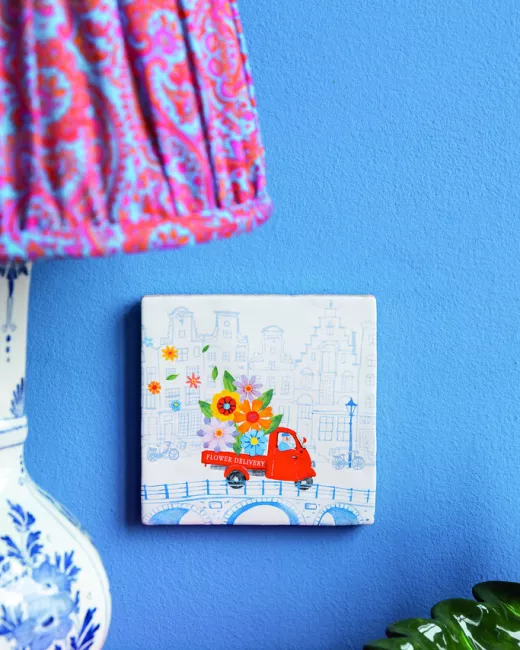 Handcrafted decorative ceramic tiles 10x10cm