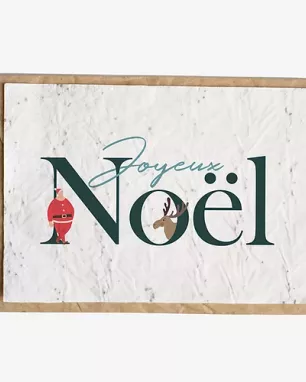 Growing paper – Carte ensemencée – Joyeux Noël