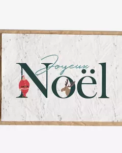 Bloeikaart - Joyeux Noël Bloeikaart - Joyeux Noël