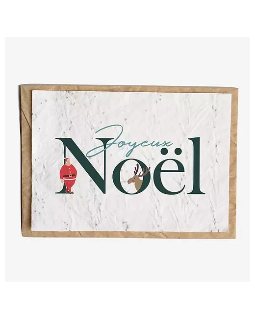 Growing paper – Carte ensemencée – Joyeux Noël