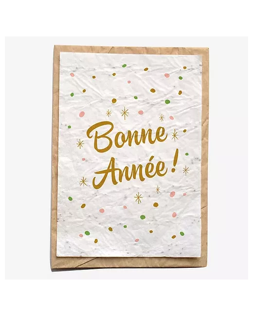 Growing paper – Carte ensemencée – Bonne année !