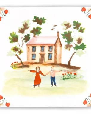 Handcrafted decorative ceramic tiles 10x10cm Handcrafted decorative ceramic tiles 10x10cm