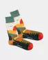 Colourful patterned socks - Forest Sunset