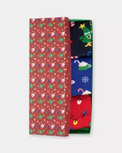 Box 3 pairs of Colourful patterned socks - Wonderful Christmas