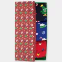 Box 3 pairs of Colourful patterned socks - Wonderful Christmas