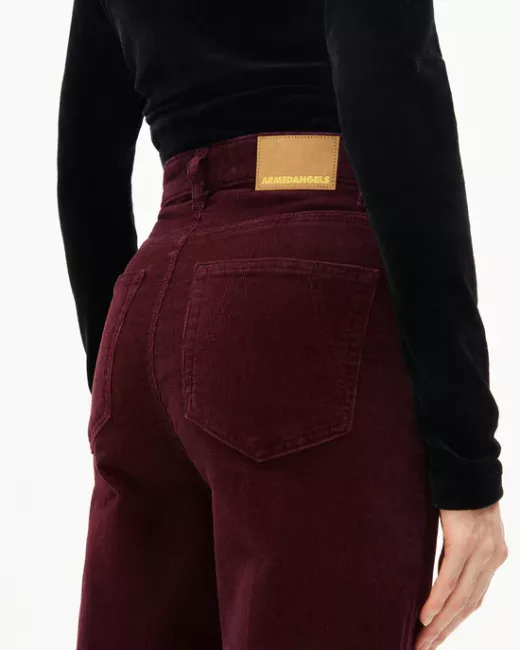 Armedangels - Pantalon MURLIAA à jambes larges en velours