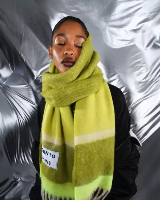 Maxi Écharpe en fibres recyclées