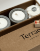 TERRAE –Coffret cadeau – Les bougeoirs & leurs recharges
