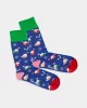 DillySocks - Chaussettes colorées avec motif Christmas Latte