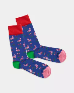 Colourful patterned socks - Flamingo Fest