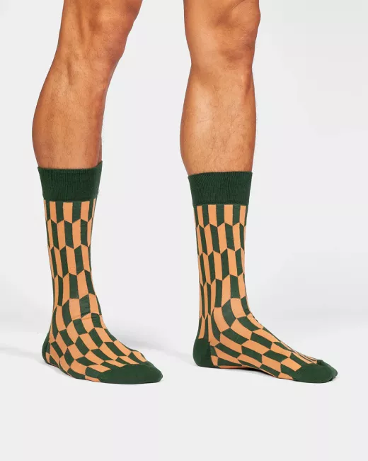 DillySocks - Chaussettes colorées avec motif Geo Grove