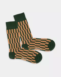 Colourful patterned socks - Geo Grove