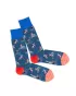 Chaussettes colorées avec motif - Blue Bike
