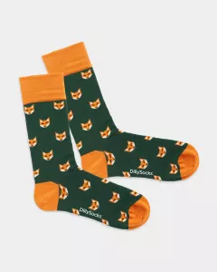 DillySocks - Chaussettes colorées avec motif Fossiled Fox