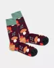 Colourful patterned socks - Fossiled Fox