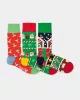 DillySocks - Box de 3 paires de Chaussettes colorées avec motif - Christmas Wonders
