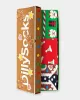 DillySocks - Box de 3 paires de Chaussettes colorées avec motif - Christmas Wonders
