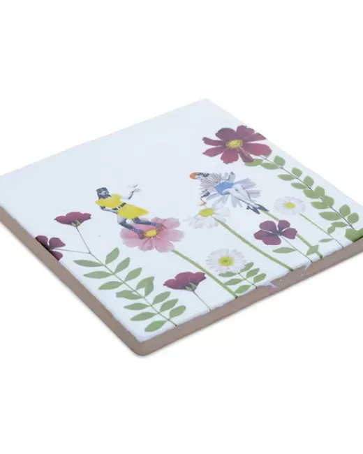 Handcrafted decorative ceramic tiles 10x10cm