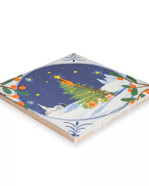 Handcrafted decorative ceramic tiles 10x10cm