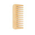 Handle-Free Bamboo Comb with Wide Teeth