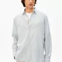 Chemise à carreaux en coton biologique