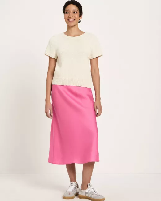 Bouclé short-sleeved sweater