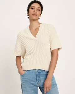 LANIUS - Pull bouclé en coton biologique