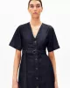 Armedangels - Robe midi en jeans avec ceinture