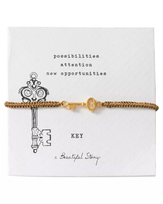 Symbol Key Gold bracelet