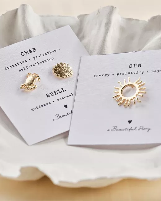 Brooch Heart Gold Plated