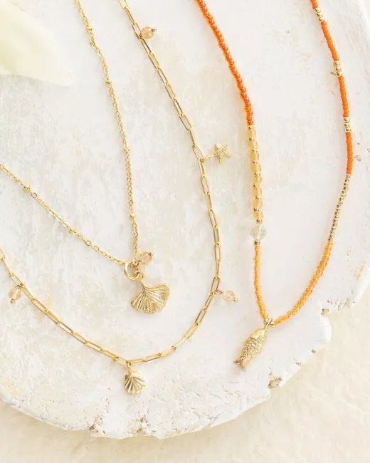 Collier Timeless Quartz fumé Gold