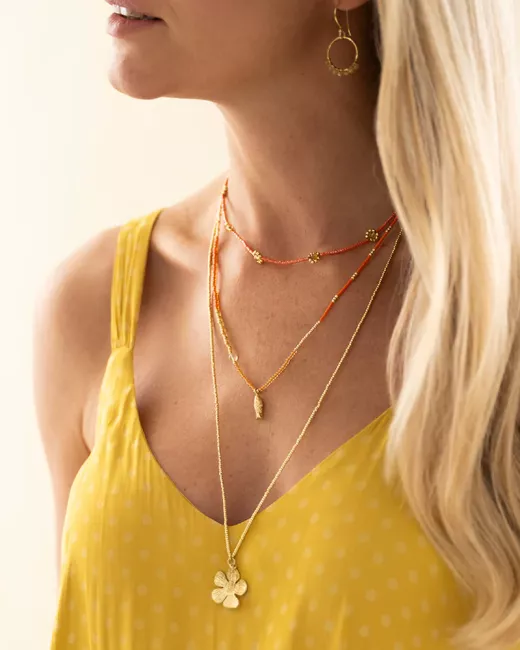 A Beautiful Story - Adventurous Citrine Necklace Gold Colored 