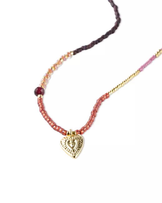 A Beautiful Story - Collier Adventurous Grenat Gold