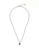 Wishing Black Onyx Necklace Gold Colored