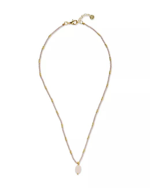 Wishing Labradoriet Ketting Goudkleurig