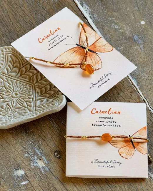 A Beautiful Story - Collier Wishing Cornaline Gold