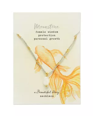 A Beautiful Story - Collier Wishing Pierres de lune Gold