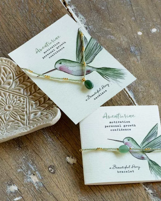 A Beautiful Story - Collier Wishing Aventurine Gold