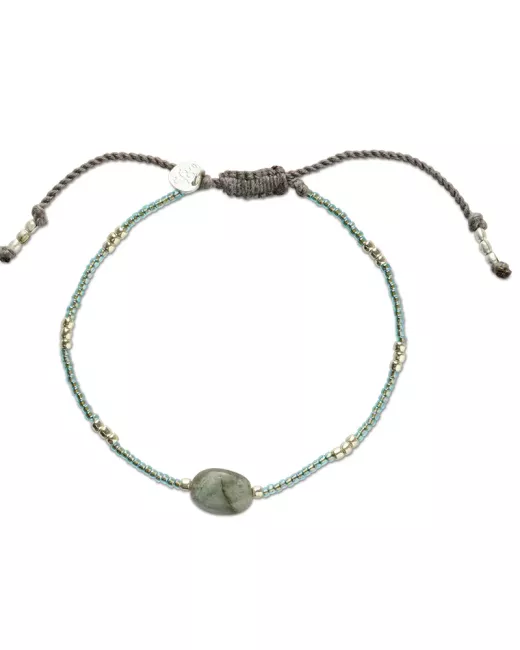 Wishing Labradoriet Ketting Zilverkleurig